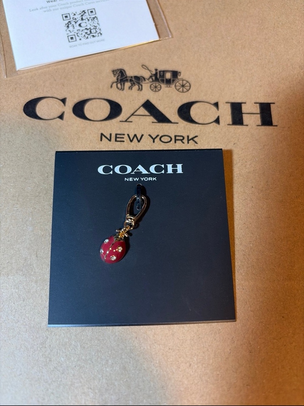 Coach Red Ladybug Charm - Picture 2 of 2